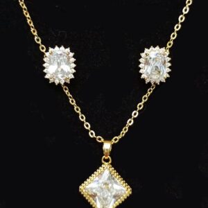 Gold Plated Earring & Necklace set